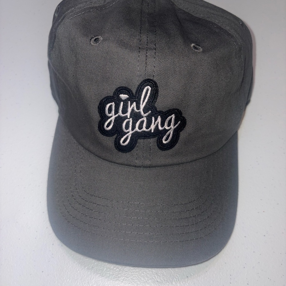 Gray 'Girl Gang' Women's Baseball Cap